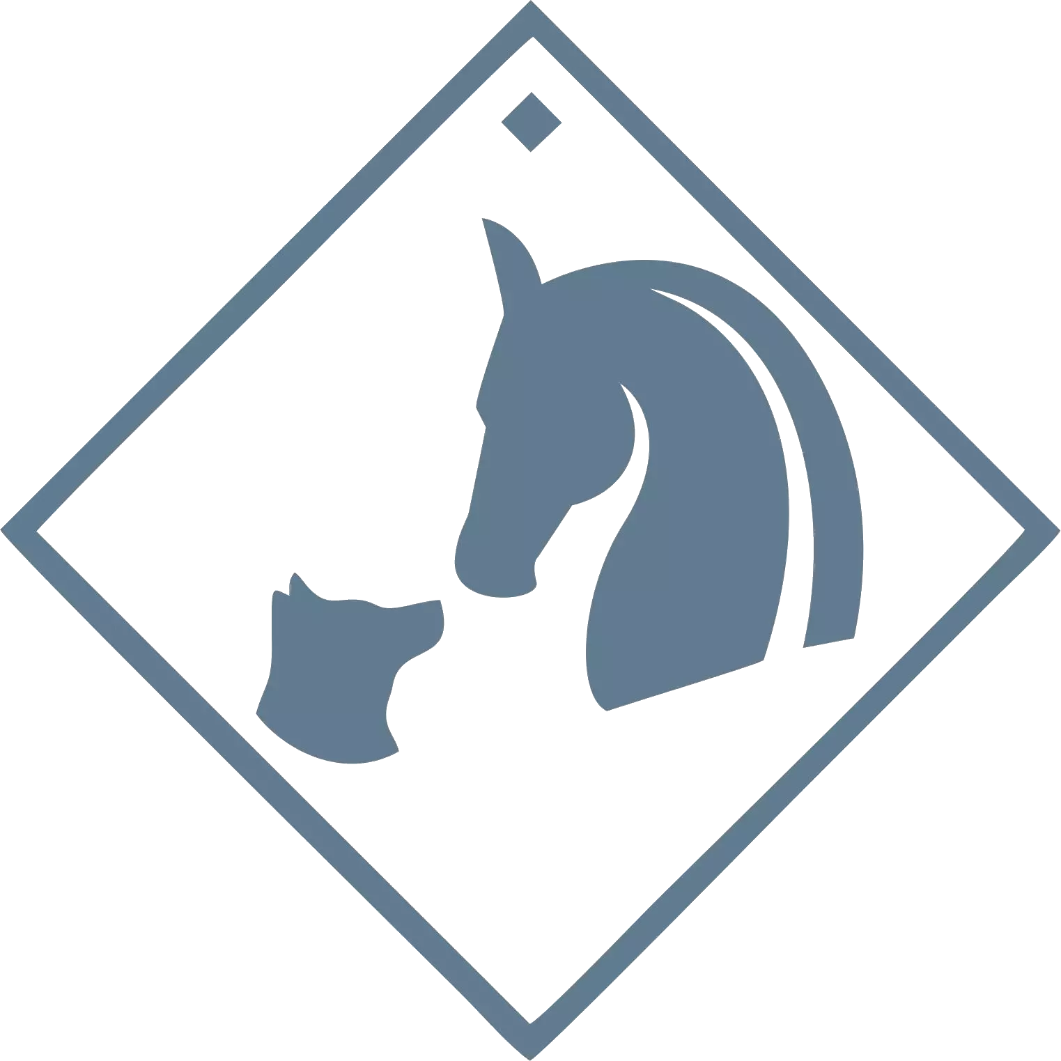 Logo de Pauline Rouquette masseur équin et canin